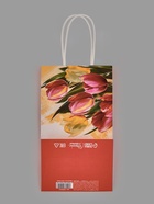 Пакет подарочный крафт «8 марта», 12×21×9 см - фото 809258181