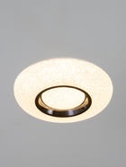 Люстра LED GLX-23356-48 Вт, 3100-6100K. d=37 см, прозрачный хром/чёрный, с ПДУ - фото 58055951