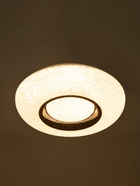 Люстра LED GLX-23356-48 Вт, 3100-6100K. d=37 см, прозрачный хром/чёрный, с ПДУ - фото 58055954