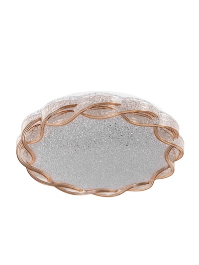 Люстра LED GLX-23359-48 Вт, 3100-6100K. d=37 см, янтарь, с ПДУ