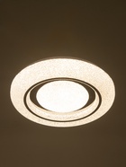 Люстра LED GLX-23360-48 Вт, 3100-6100K. d=37 см, прозрачный хром/черный, с ПДУ - фото 58055975