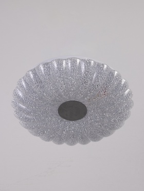 Люстра LED GLX-23357-48 Вт, 3100-6100K. d 36 см, прозрачный хром, с ПДУ