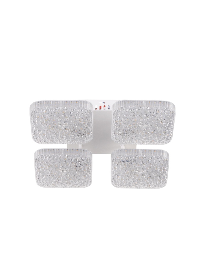 Люстра LED GLX-24404-4-96 Вт, 3000-6000K, d=33, h=9.5 см, белый, с ПДУ