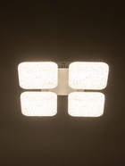 Люстра LED GLХ-24404-4-96 Вт, 3000-6000K, d33, h=9.5 см, белый, с ПДУ - фото 58056019