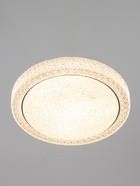 Люстра LED GLX-23362-48 Вт, 3100-6100K. d=37 см, прозрачный хром/черный, с ПДУ - фото 58056092