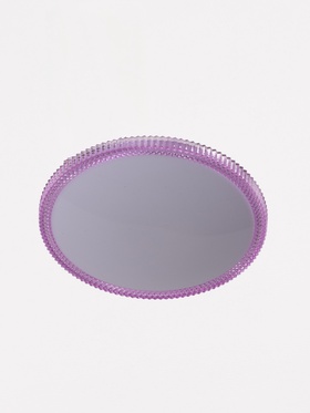 Светильник LED GLX-23368-18 Вт, 4000K. d=26, h=6 см, розовый