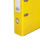 УЦЕНКА Папка-регистратор А4 75 мм желтая, мет.уголок, карман, собран - Фото 2
