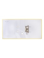 УЦЕНКА Папка-регистратор А4 75 мм желтая, мет.уголок, карман, собран - Фото 3