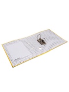 УЦЕНКА Папка-регистратор А4 75 мм желтая, мет.уголок, карман, собран - Фото 4