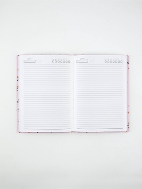 Ежедневник А5, 80 листов в твердой обложке «Цветочный»