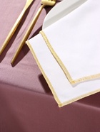 Набор салфеток с золотым люрексом «Этель», 2 шт., 50×50 см, белые - Фото 3