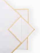 Набор салфеток с золотым люрексом «Этель», 2 шт., 50×50 см, белые - фото 58056313