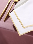 Набор салфеток с золотым люрексом «Этель», 2 шт., 50×50 см, белые - Фото 2