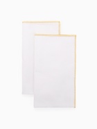 Набор салфеток с золотым люрексом «Этель», 2 шт., 50×50 см, белые - фото 58056314