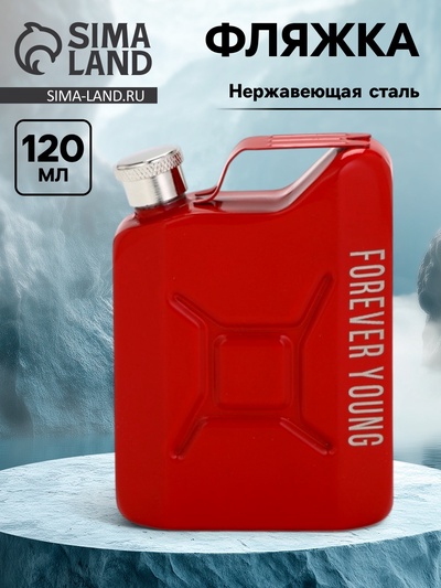 Фляжка для алкоголя, нержавеющая сталь, 120 мл