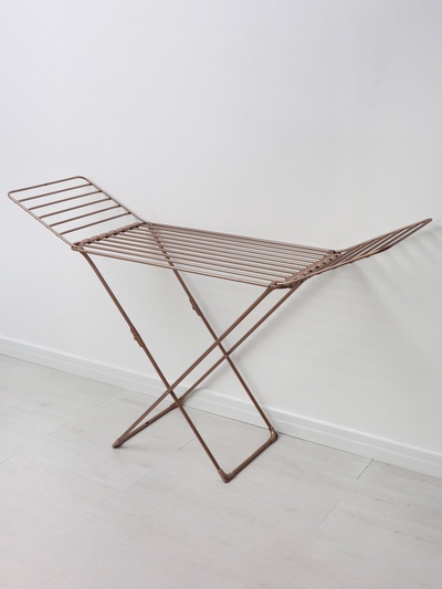 УЦЕНКА Сушилка для белья напольная, рабочая длина 18 м, цвет розовое золото