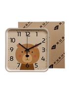 Часы настенные «Медвежонок», детские, плавный ход, 19×19 см, бежевые - Фото 6