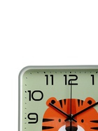 Часы настенные «Тигрёнок», детские, плавный ход, 19×19 см, зелёные - Фото 2