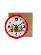 Будильник «Весёлые гномы», плавный ход, d=15 см, красный - Фото 6