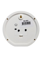 Будильник «Новогодний олень», плавный ход, d=15 см, красный, корпус белый - Фото 4