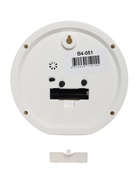 Будильник «Новогодний олень», плавный ход, d=15 см, красный, корпус белый - Фото 5