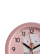 Будильник «Альпака», плавный ход, d=15 см, розовый - Фото 2