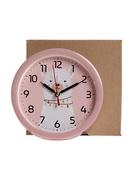 Будильник «Альпака», плавный ход, d=15 см, розовый - Фото 6