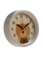 Будильник «Медвежонок», плавный ход, d=15 см, бежевый - Фото 3