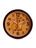 Будильник «Капибара», плавный ход, d=15 см, корпус коричневый - Фото 1