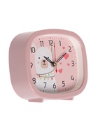Будильник «Альпака», плавный ход, 12.5×10.5 см, розовый - Фото 4