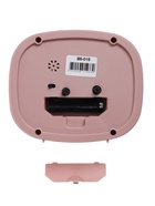 Будильник «Альпака», плавный ход, 12.5×10.5 см, розовый - Фото 6