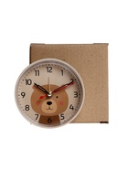 Будильник «Медвежонок», плавный ход, d=8 см, бежевый - Фото 6