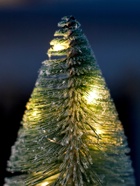 Фигура светодиодная «Ёлка зелёная» 30 см, 20 LED, от батареек AG13×3, свечение тёплое белое - Фото 3