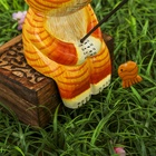 УЦЕНКА Сувенир дерево «Котёнок рыбак» жёлтый 9×9×20 см 10942954