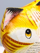 УЦЕНКА Сувенир дерево «Котёнок рыбак» жёлтый 9×9×20 см 10942954