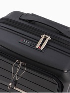 УЦЕНКА Чемодан 20", PP, 38×22×56, отд на молнии, отд/ноут, код замок, 4 колеса, черный - Фото 7