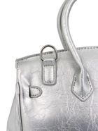 УЦЕНКА Сумка женская 24×14×19, отд на клапане, длин ремень, серебро - Фото 5