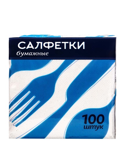 Салфетки бумажные «Ромашка» 24×24, однослойные, 100 шт.
