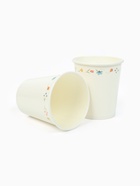 Посуда бумажная одноразовая «Керамика с цветами», белая, на 12 персон - фото 58175230