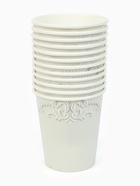 Посуда бумажная одноразовая «Керамика» белая, на 12 персон - фото 58056611