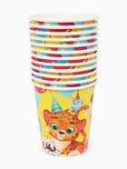 Посуда бумажная одноразовая «С Днём рождения», на 12 персон - фото 118613755