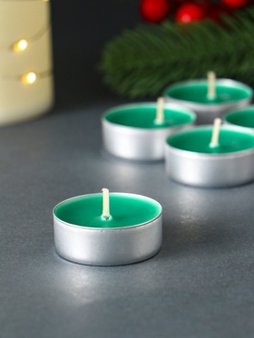 Набор свечей ароматических чайных «Снежный кипарис», 9 шт.