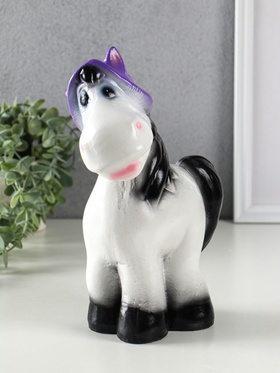 Копилка для денег «Лошадь в панаме», гипс, 25×18×11 см, белый