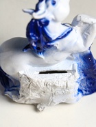 Копилка для денег «Лошадь с цветами», гипс, 13.5×12×6 см, бело-голубой - Фото 6