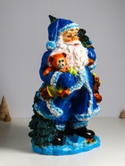 Фигура гипс «Дед Мороз», 52×32×26.5 см, синий - Фото 2