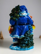 Фигура гипс «Дед Мороз», 52×32×26.5 см, синий - Фото 3