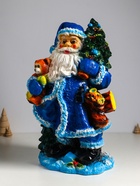 Фигура гипс «Дед Мороз», 52×32×26.5 см, синий - фото 7364661