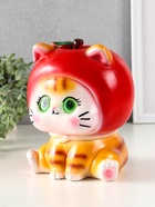 Копилка для денег «Кот в костюме яблоко», гипс, красный, 21×17×17 см - фото 809259209