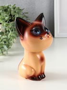 Копилка для денег «Котёнок сиамский», гипс, 19.5×12×12.5 см - фото 809259217