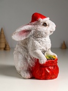 Копилка для денег «Зайчик с мешком», полистоун, с глиттером, 28 см - фото 809259229 Копилка для денег «Зайчик с мешком», полистоун, с глиттером, 28 см - фото 809259229